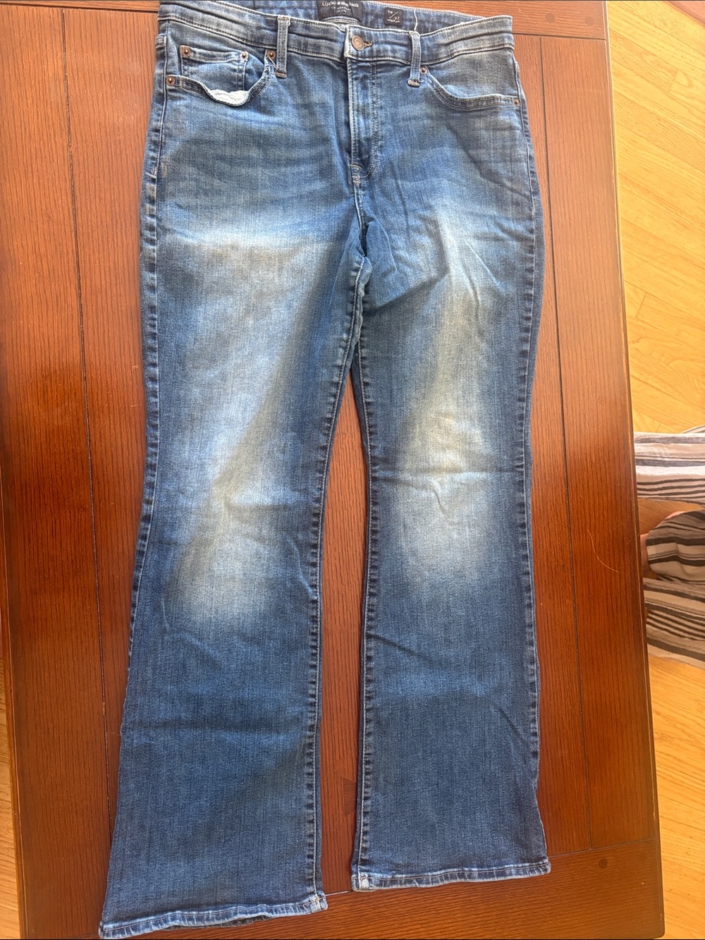 Lucky Brand Faded Blue Flare Jeans